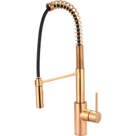 Pioneer Motegi 2MT270-BG Single Lever Pre-Rinse Spring Pull-Down Kitchen Faucet PVD Brushed Gold 2MT270-BG