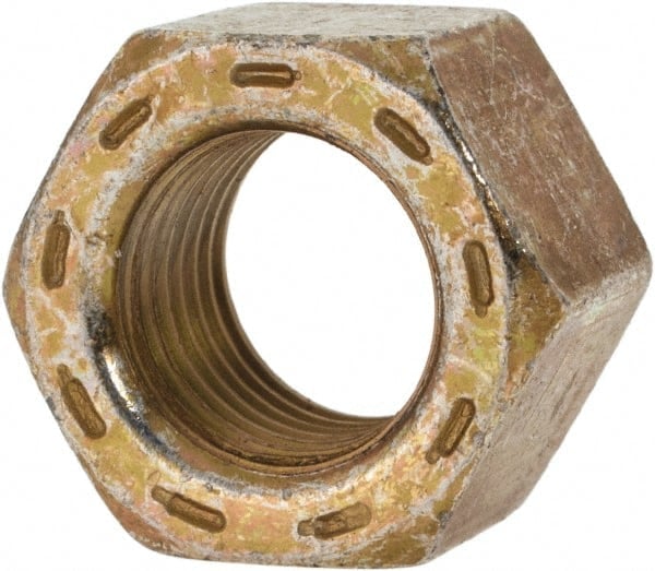 Hex Nut: 3/8-24, Grade L9 Steel, Zinc Yellow Dichromate Cad & Waxed Finish MPN:444026PR