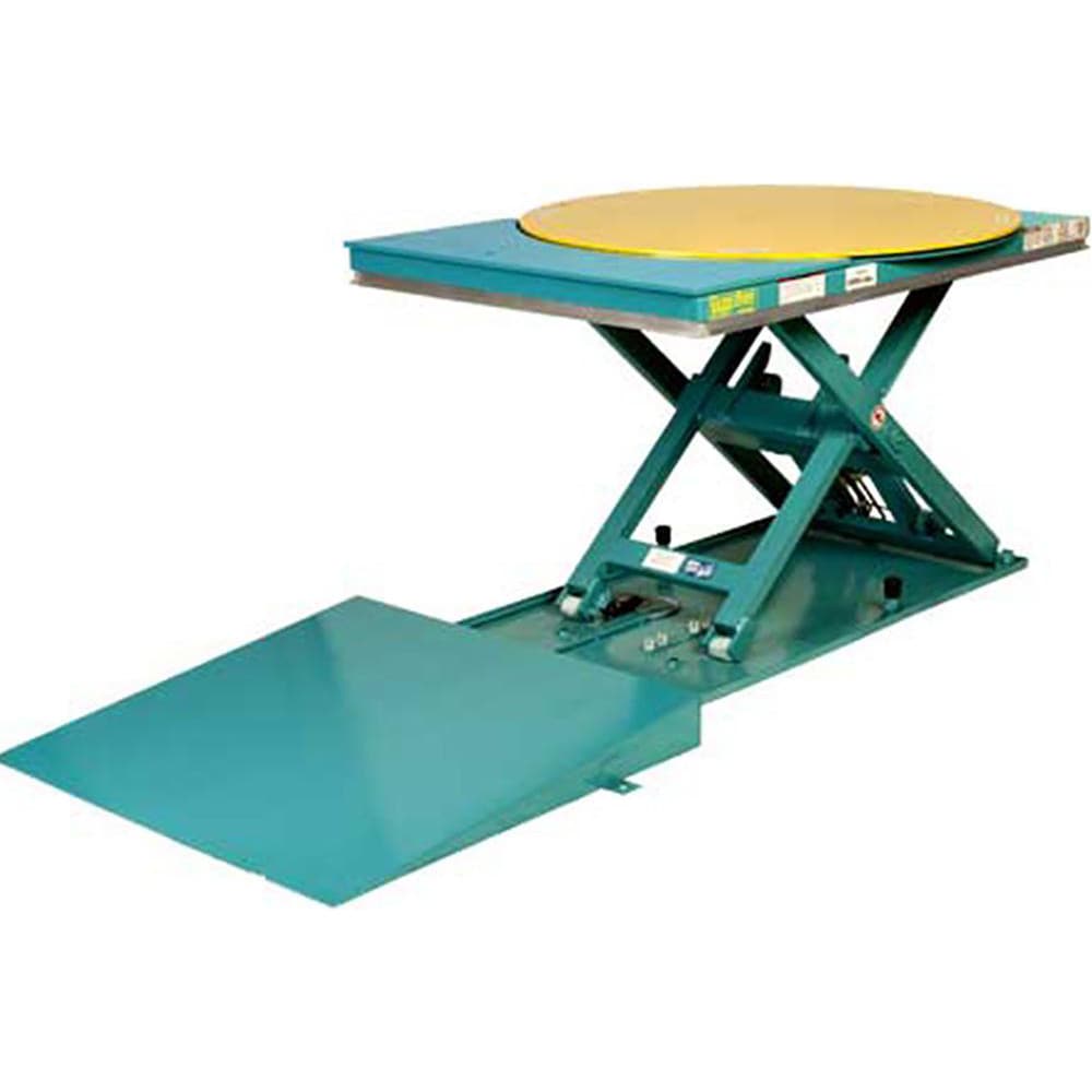 Stationary Lift Tables, Overall Length: 55.00in , Lift Mechanism: Hydraulic , Overall Height: 35in , Body Material: Steel , Load Capacity: 2000lb  MPN:BM-GLS-2K-35R-4