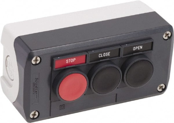 Push-Button Control Station: Momentary, 2NO/NC, Open, Close & Stop MPN:XALD321S1H7