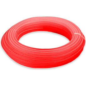 Aignep USA 8 mm OD Polyurethane Tubing Red Color 100' Roll 125 - 200 psi PU8MM-2-100