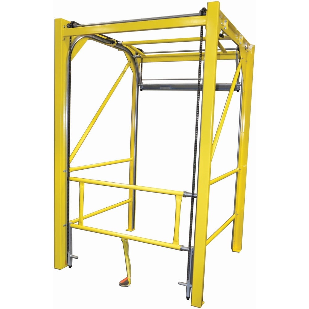 Rail Safety Gates, Material: Steel , Overall Width: 105.75 in , Width (Inch): 105-3/4 , Self Closing: No , Color: Safety Yellow  MPN:301348-96102