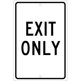 Aluminum Sign - Exit Only - .063 