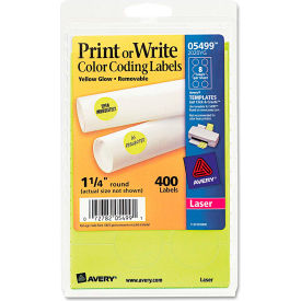 Avery® Print or Write Removable Color-Coding Labels 1-1/4