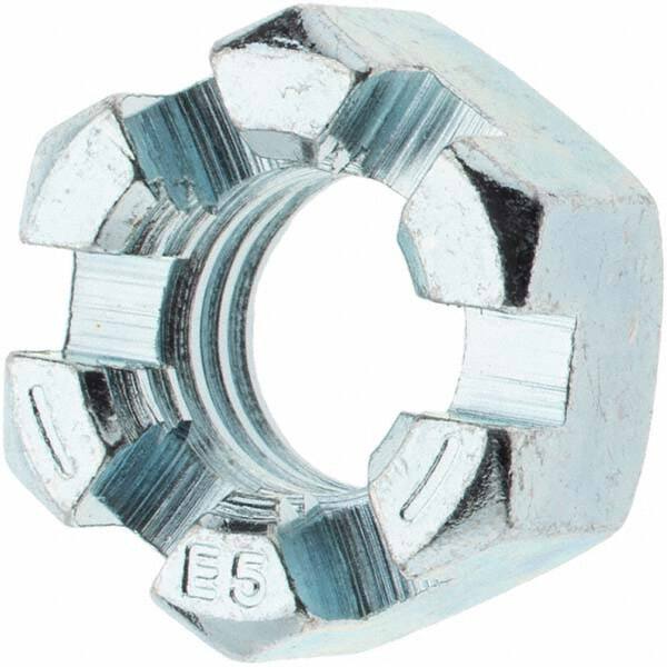 Hex Lock Nut: 9/16-12, Grade 2 Steel, Zinc-Plated MPN:-1797-3