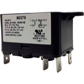 PSG 90370 SPDT Heavy Duty Relay 50/60 Hz 8 Amps 240V; Coil 24VAC 90370