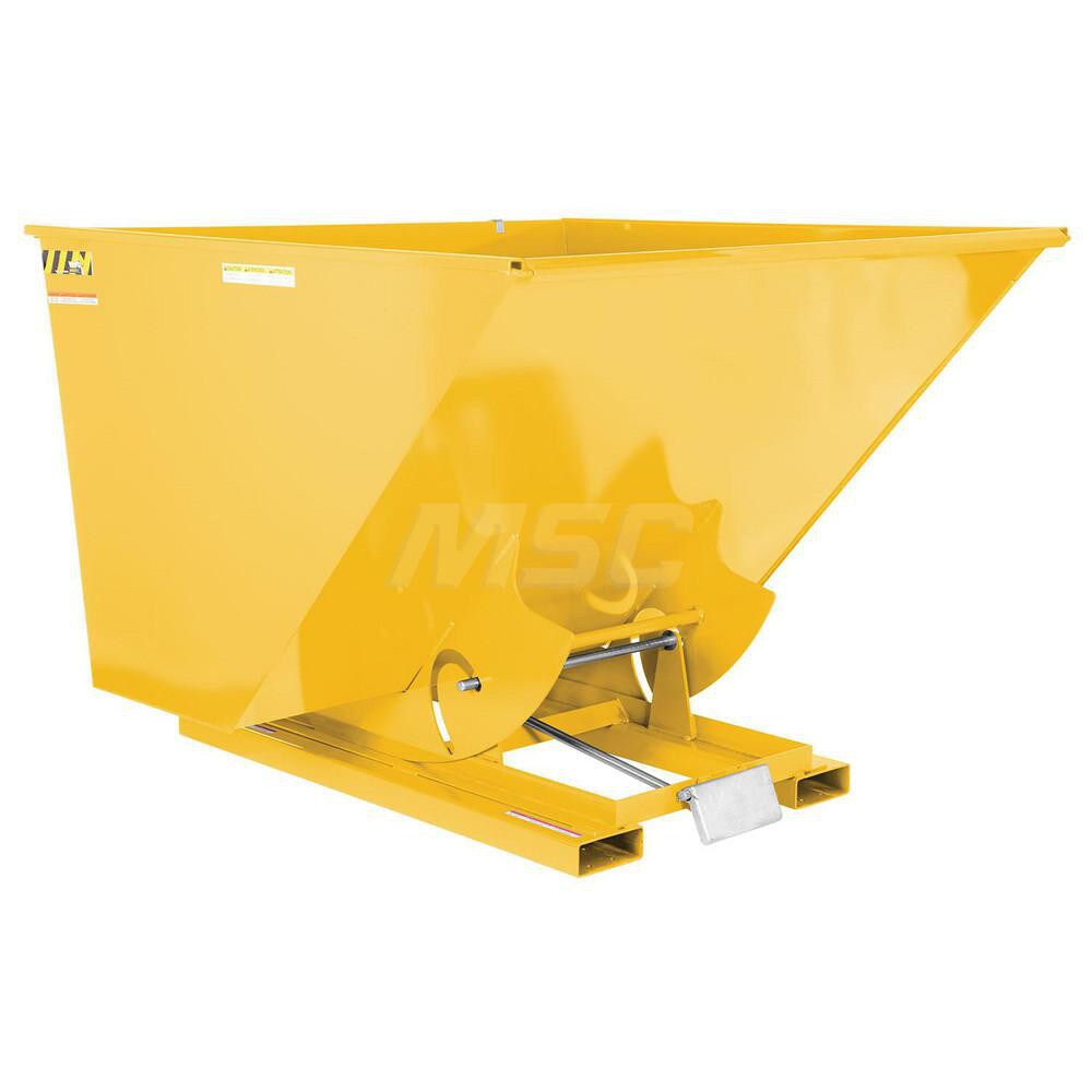 Stationary Tilt Hopper: 6,000 lb Capacity, 70