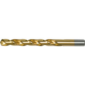 Chicago-Latrobe 150ASP-TN #40 HSS Heavy-Duty TiN 135 Split Point Jobber Length Drill - Pkg Qty 12 41710