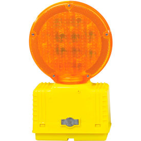 Cortina Solar Barricade Light Yellow Body Amber Lens 03-10-SBLG Price Per Each - Pkg Qty 4 03-10-SBLG