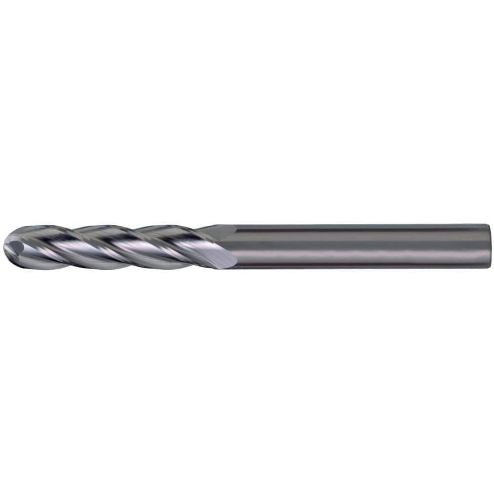 Ball End Mills, Mill Diameter (Inch): 7/8 , Mill Diameter (Decimal Inch): 0.8750 , Mill Diameter (mm): 22.23 , Number Of Flutes: 4  MPN:C63575