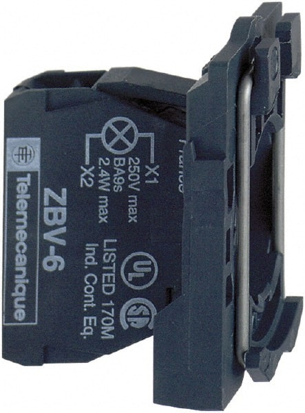 24 VAC/VDC at 50/60 Hz Blue Lens LED Indicating Light MPN:ZB5AVB6