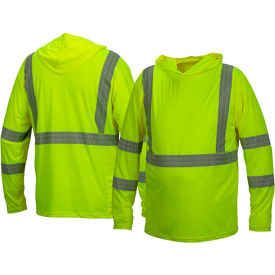 Pyramex® RLPH1 Long Sleeve Pullover Hoodie with UV Protection Class 3 4XL Hi-Vis Lime RLPH110X4