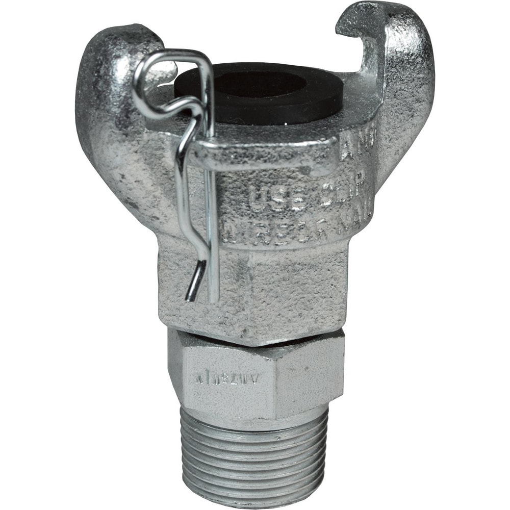 Universal Hose Couplings, Type: Swivel Male Ends , Material: Plated Iron , Thread Size: 1/2 , Thread Standard: NPT , Connection Type: Threaded  MPN:AM2SWIV