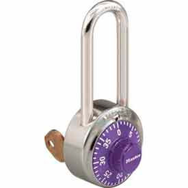 Master Lock® No. 1525LHPRP General Security Combo Padlock - Key Control - Purple 5LHPRP152