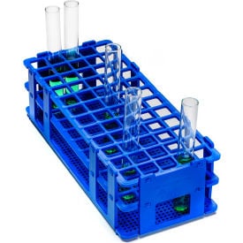 Bel-Art No-Wire™ PP Test Tube Rack 187470001 For 13-16mm Tubes 60 Places Blue 1/PK 18747-0001