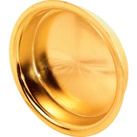 Prime-Line N 7136 2-Inch Round Closet Door Pull with Flush Solid Brass(Pack of 2) N 7136