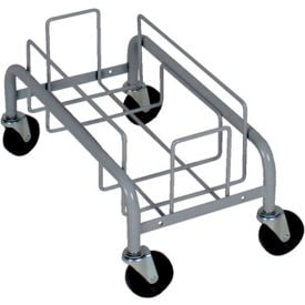 Busch Systems Waste Watcher Metal Single Dolly Gray 103746