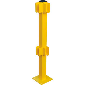 GoVets™ Steel Lift-Out Guard Rail Corner Post Double-Rail 42