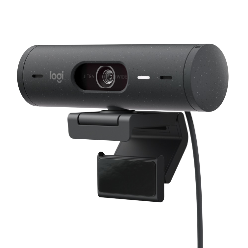 Logitech Brio 500 Full HD Webcam, Auto Light Correction, Webcam Privacy Cover, Graphite MPN:960-001493