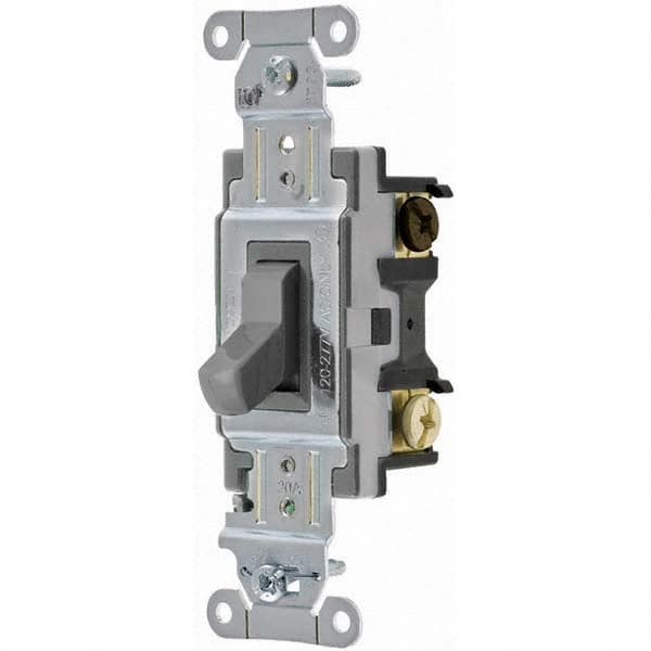 Toggle Switches, Switch Type: Medium Duty , Switch Sequence: Off-On , Contact Form: SPDT , Actuator Type: Toggle , Terminal Type: Screw  MPN:CSB320GY