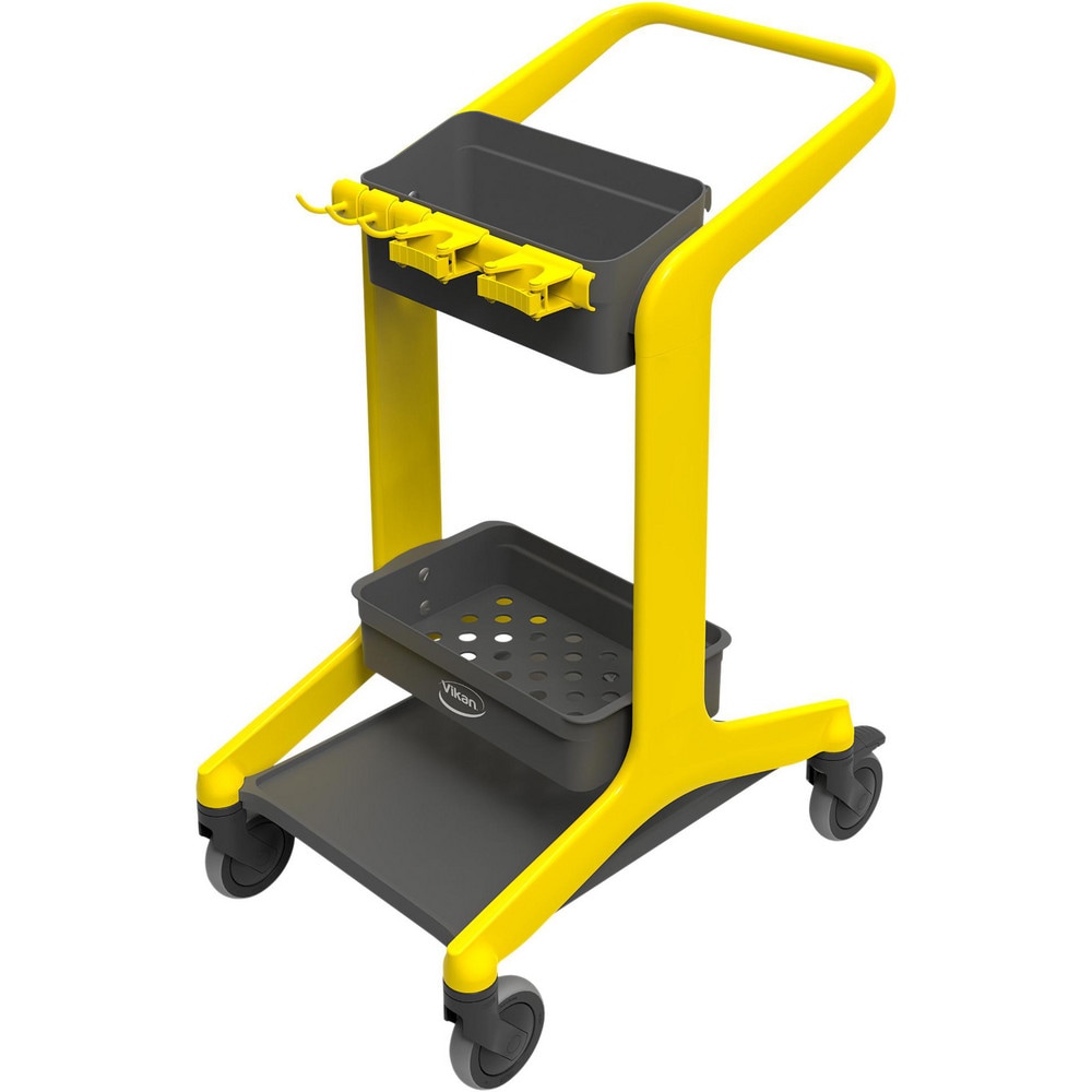 Janitor Carts & Caddies, Material: Polypropylene, Stainless Steel (AISI 304), Stainless Steel (AISI 316), Brass, TPE Rubber , Cart Material: Polypropylene MPN:57006