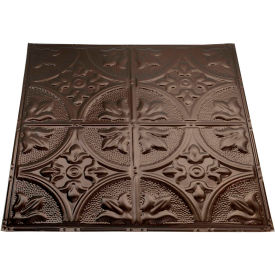 Great Lakes Tin Jamestown 2' X 2' Lay-In Tin Ceiling Tile in Bronze Burst - Y51-06 Y51-06