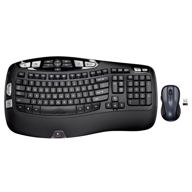 Logitech MK550 Wireless Contoured Keyboard & Ambidextrous Mouse, Dark Silver MPN:920-002555