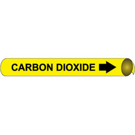 NMC™ Precoiled & Strap-On Pipe Marker Carbon Dioxide Fits 3-3/8