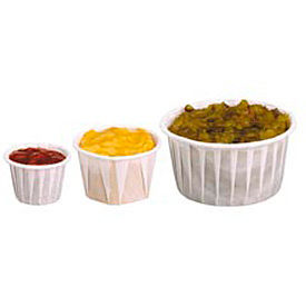 DART® SCC200 Heavy Duty Pleated Souffle Cups White 5000/Case SCC 200