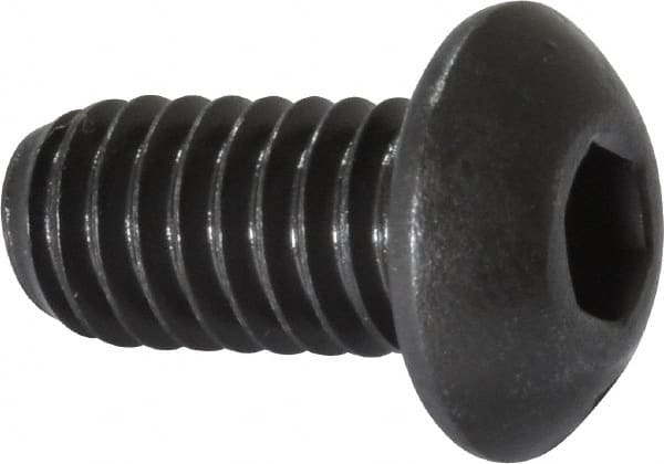 Button Socket Cap Screw: 5/16-18 x 5/8, Alloy Steel, Black Oxide Coated MPN:201135P