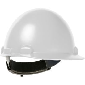 Stromboli Cap Style Dome Hard Hat ABS/Polycarbonate Shell 4-PT Suspension Rachet Adjustment White 280-HP841SR-01