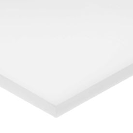 White UHMW Polyethylene Plastic Bar - 2-1/2