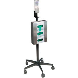 Omnimed® Mobile Glove & Hand Sanitizer Stand 350351