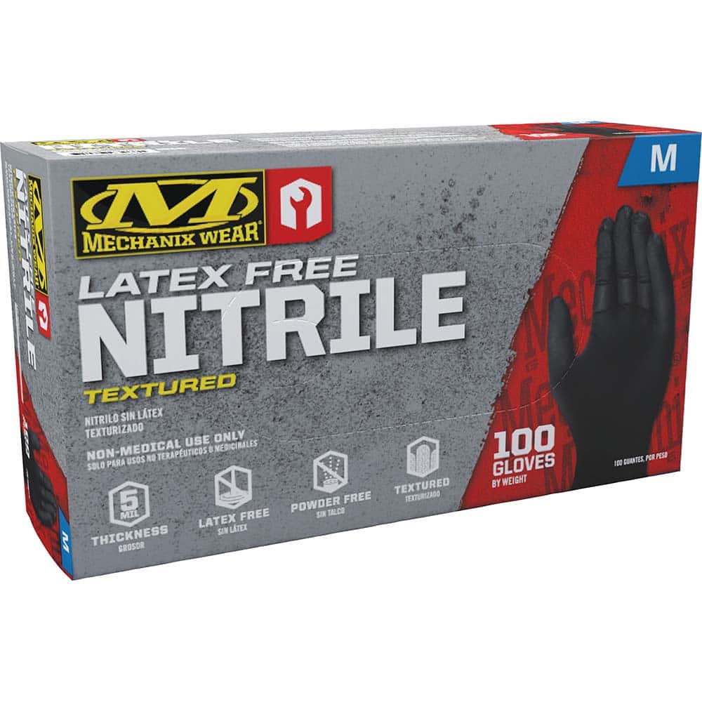 Disposable Gloves: Medium, 5 mil Thick, Nitrile, General Purpose MPN:D13-05-009-100