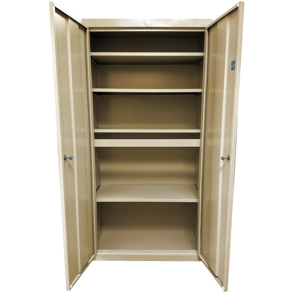 Storage Cabinets, Cabinet Type: Steel Storage Cabinet , Cabinet Material: Steel , Width (Inch): 24 , Depth (Inch): 18 , Cabinet Door Style: Flush  MPN:UA-241872-TS