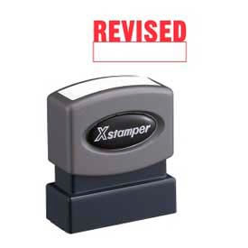 Xstamper® Pre-Inked Message Stamp REVISED 1-5/8