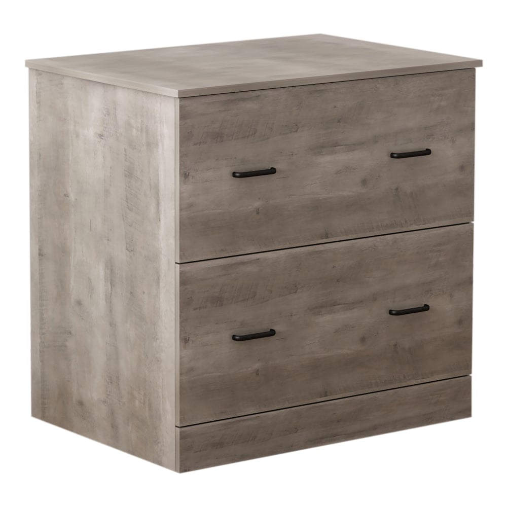 Realspace Peakwood 30-1/2inW x 21-4/5inD Lateral 2-Drawer File Cabinet, Smoky Brown MPN:SH-OF-2605