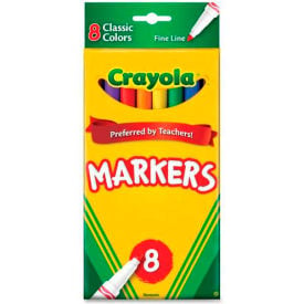 Crayola® Classic Markers Fine Tip Assorted 8/Set 587709