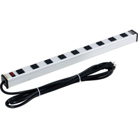 GoVets™ Surge Protected Power Strip 9 Outlets 15A 450 Joules 15' Cord 418812