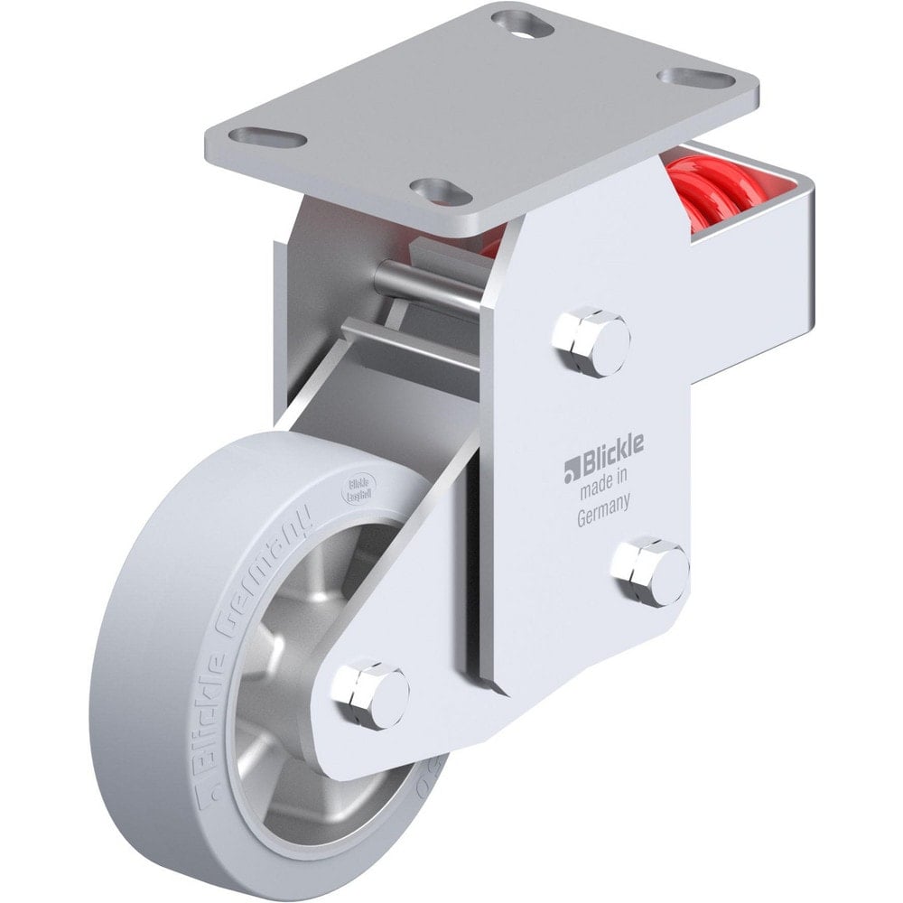 Top Plate Casters, Mount Type: Plate , Number of Wheels: 1.000 , Wheel Diameter (Inch): 4 , Wheel Material: Rubber , Wheel Width (Inch): 1-9/16  MPN:910072