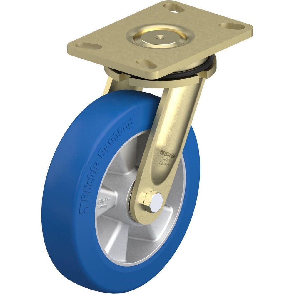 Top Plate Casters, Mount Type: Plate , Number of Wheels: 1.000 , Wheel Diameter (Inch): 6-5/16 , Wheel Material: Rubber , Wheel Width (Inch): 2  MPN:910493