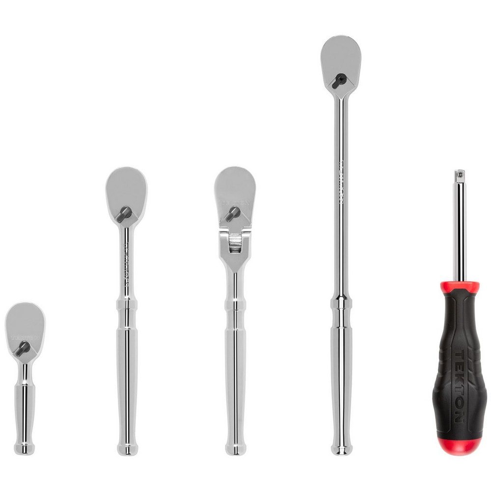 Ratchet Sets, Drive Size: 1/4 in , Overall Length (Inch): 3, 6, 9 , Head Shape: Pear , Head Style: Fixed, Reversible , Head Features: Compact  MPN:SDR99009