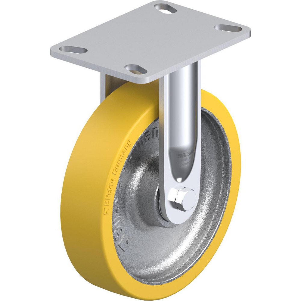 Top Plate Casters, Mount Type: Plate , Number of Wheels: 1.000 , Wheel Diameter (Inch): 4 , Wheel Material: Rubber , Wheel Width (Inch): 1-1/4  MPN:913591