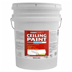 Start Right Ceiling Paint Flat Finish Brite White 5-Gallon - 734681 734681