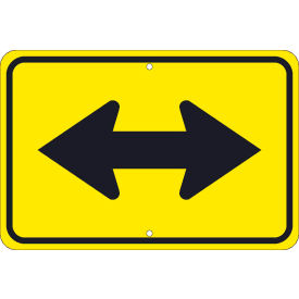 NMC TM255K Traffic Sign Large Arrow Two Directions Sign 12