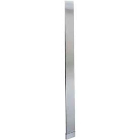 ASI  Partitions Stainless Steel Pilaster w/ Shoe - 8