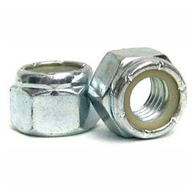 M6 x 1.0 Nylon Insert Lock Nut - Steel - Zinc - DIN 125B - Class 8.8 - Pkg of 100 BRC06