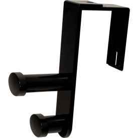 Advantus® Over-The-Panel Plastic Hook Double Black - Pkg Qty 6 40802