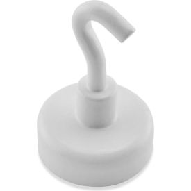 Master Magnetics Ceramic Magnetic Hook MHHH9BX - 9 Lbs. Pull White Enamel Paint - Pkg Qty 25 MHHH9BX