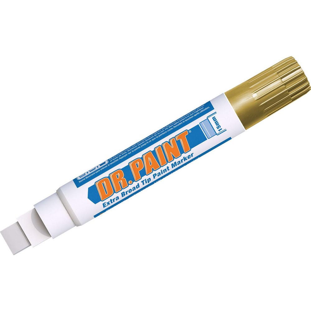 Markers & Paintsticks, Marker Type: Liquid Paint Marker, Tip Shape: Chisel, Color: Metallic Gold, Ink Type: Water Base, Fade Resistant, Water Resistant MPN:10894